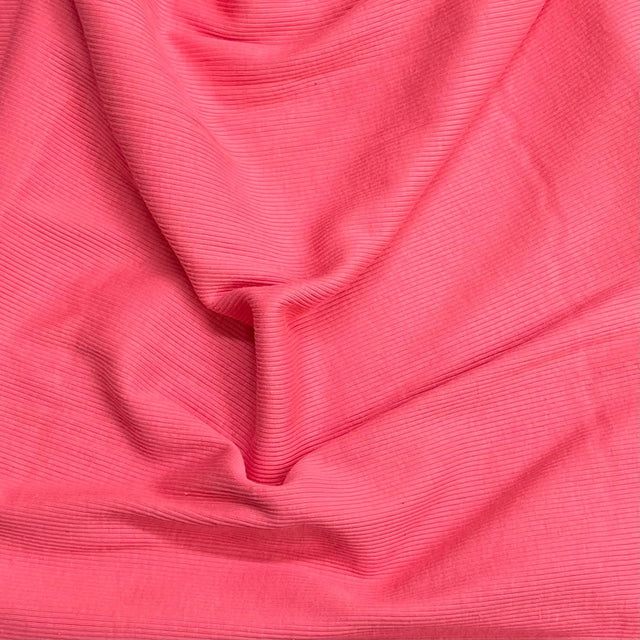 Pound A Metre 3 Metres Luxurious Fine Ribbed Jersey 55” Wide - (Cerise)