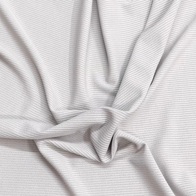 Pound A Metre 3 Metres Luxurious Fine Ribbed Jersey 55” Wide - (Grey)