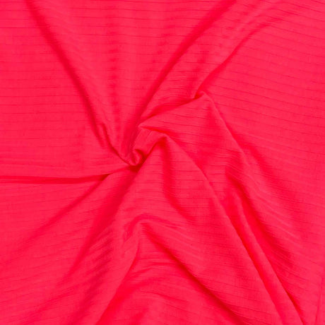 Pound A Metre 3 Metres Luxurious Fine Ribbed Jersey 55” Wide - (Nylon Pink)