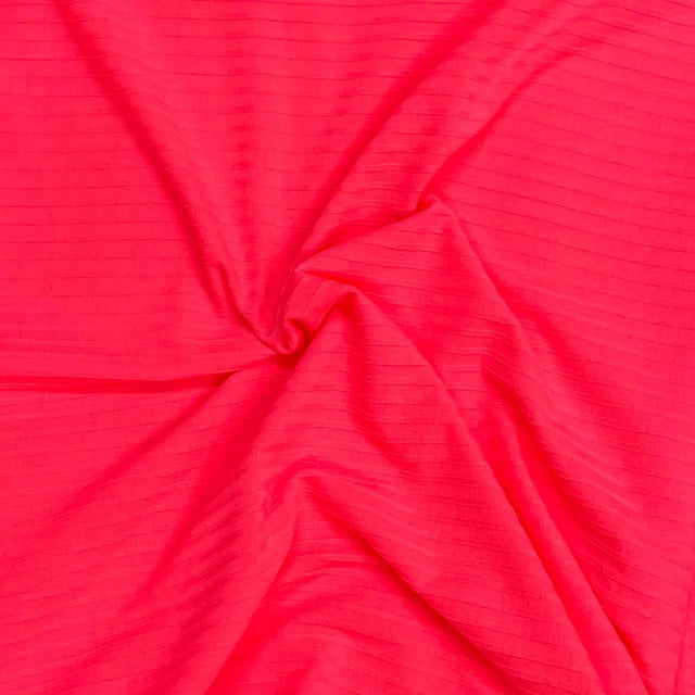 Pound A Metre 3 Metres Luxurious Fine Ribbed Jersey 55” Wide - (Nylon Pink)