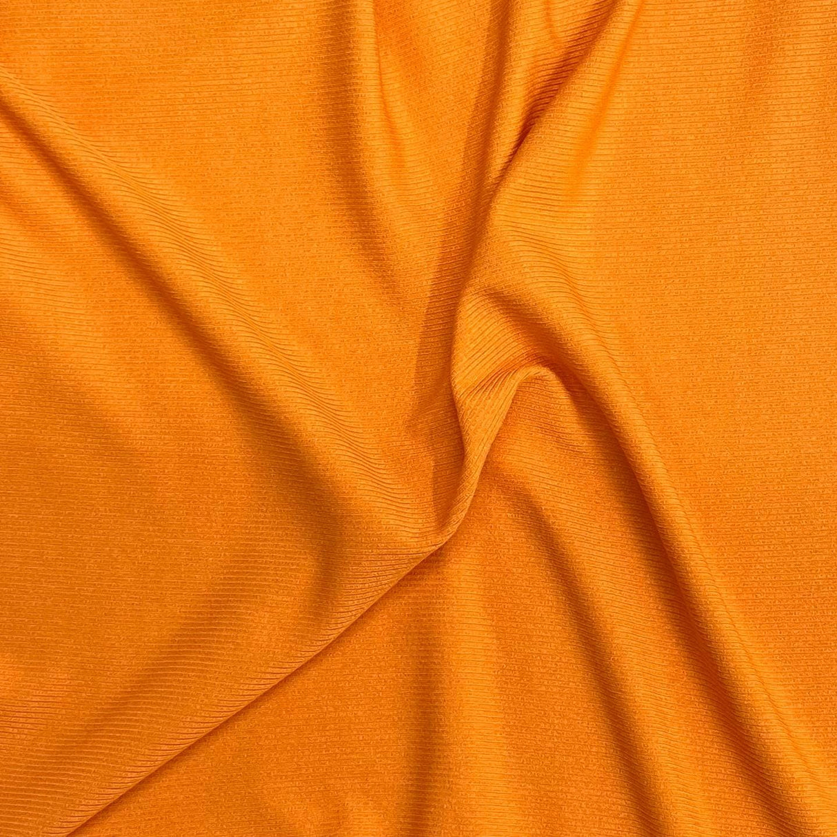 Pound A Metre 3 Metres Luxurious Fine Ribbed Jersey 55” Wide - (Orange) (Multi Buy)
