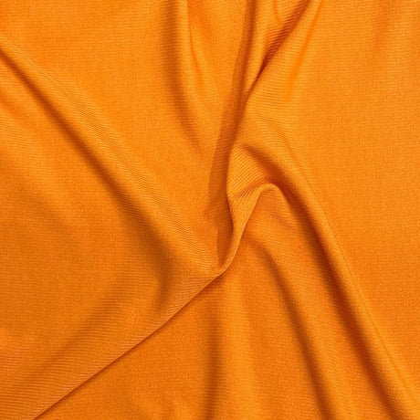 Pound A Metre 3 Metres Luxurious Fine Ribbed Jersey 55” Wide - (Orange) (Multi Buy)