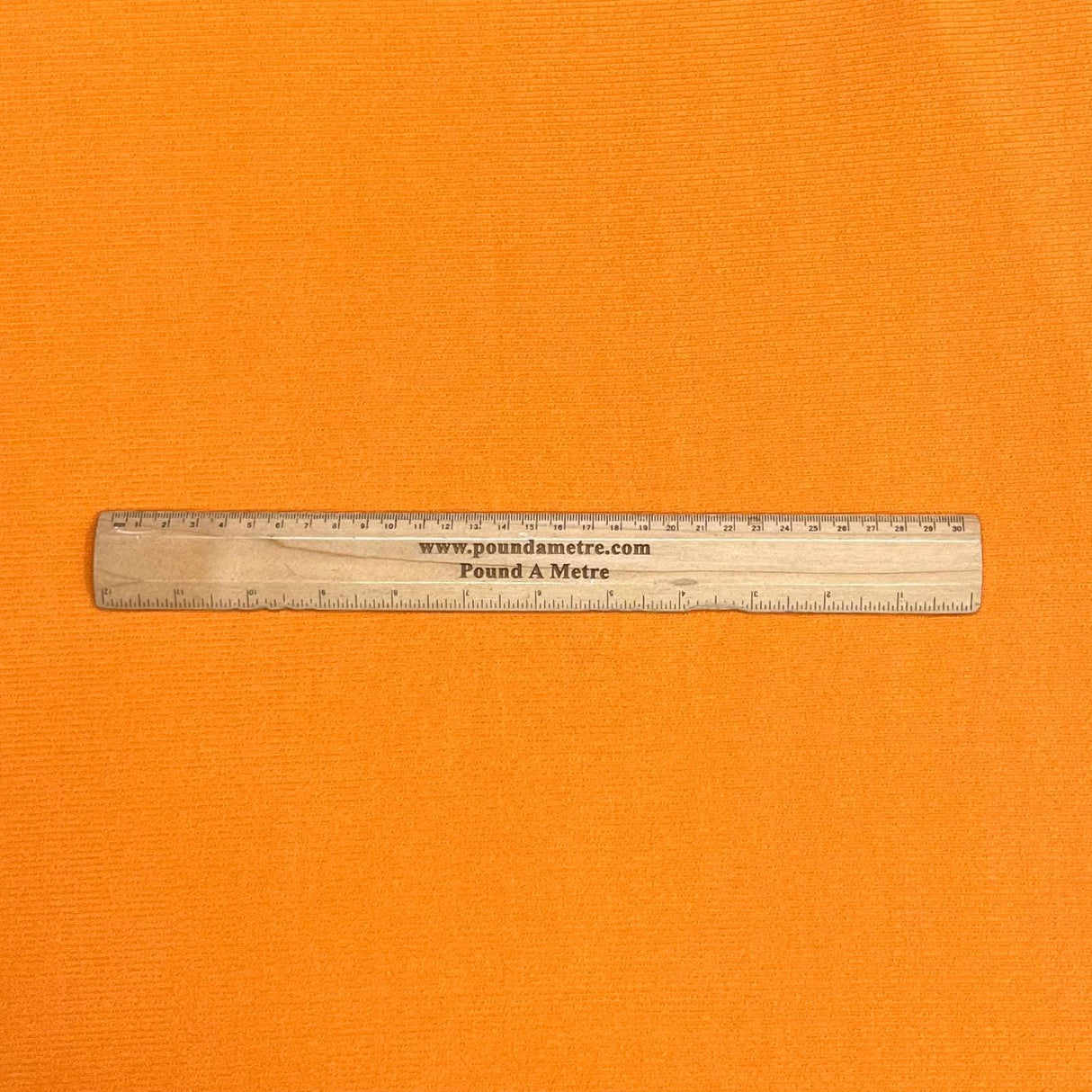 Pound A Metre 3 Metres Luxurious Fine Ribbed Jersey 55” Wide - (Orange) (Multi Buy)