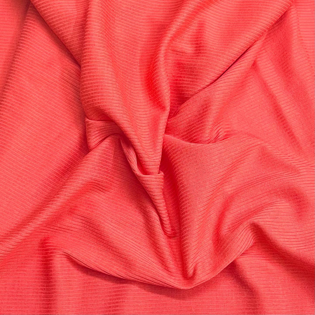 Pound A Metre 3 Metres 3 Metres Luxurious Fine Ribbed Jersey 55” Wide - (Orange)