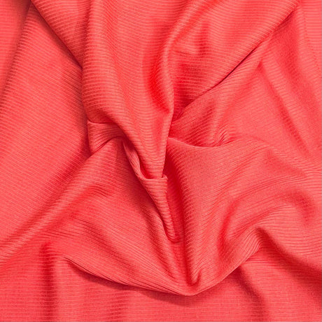 Pound A Metre 3 Metres 3 Metres Luxurious Fine Ribbed Jersey 55” Wide - (Orange)