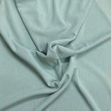 Pound A Metre 3 Metres Luxurious Fine Ribbed Jersey 55” Wide - (Sage)