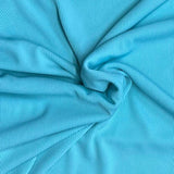 Pound A Metre 3 Metres Luxurious Fine Ribbed Jersey 55” Wide - (Sky)