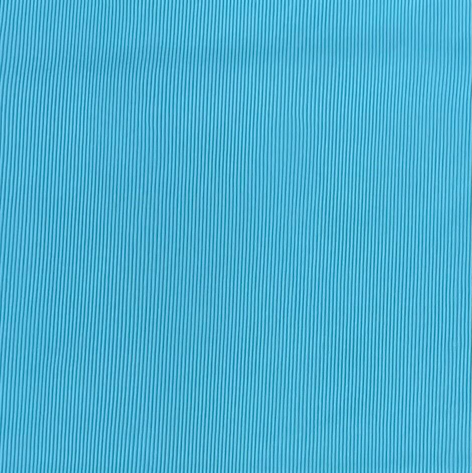 Pound A Metre 3 Metres Luxurious Fine Ribbed Jersey 55” Wide - (Sky)