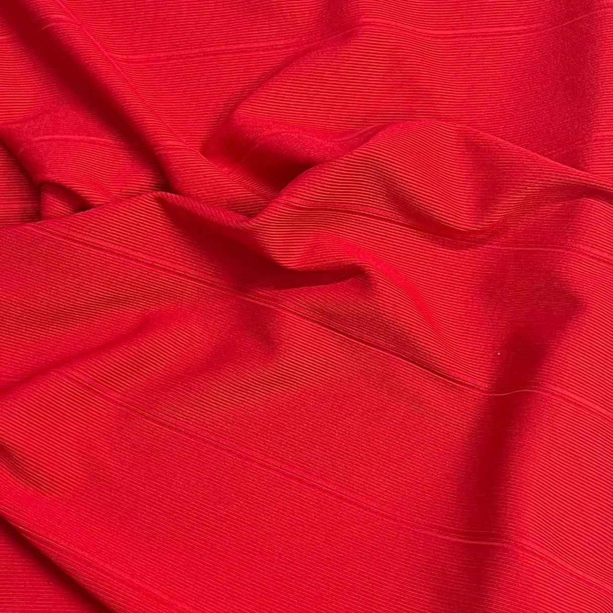 Pound A Metre 3 Metres Luxurious Fine Ribbed Jersey 55” Wide - (Tomato)