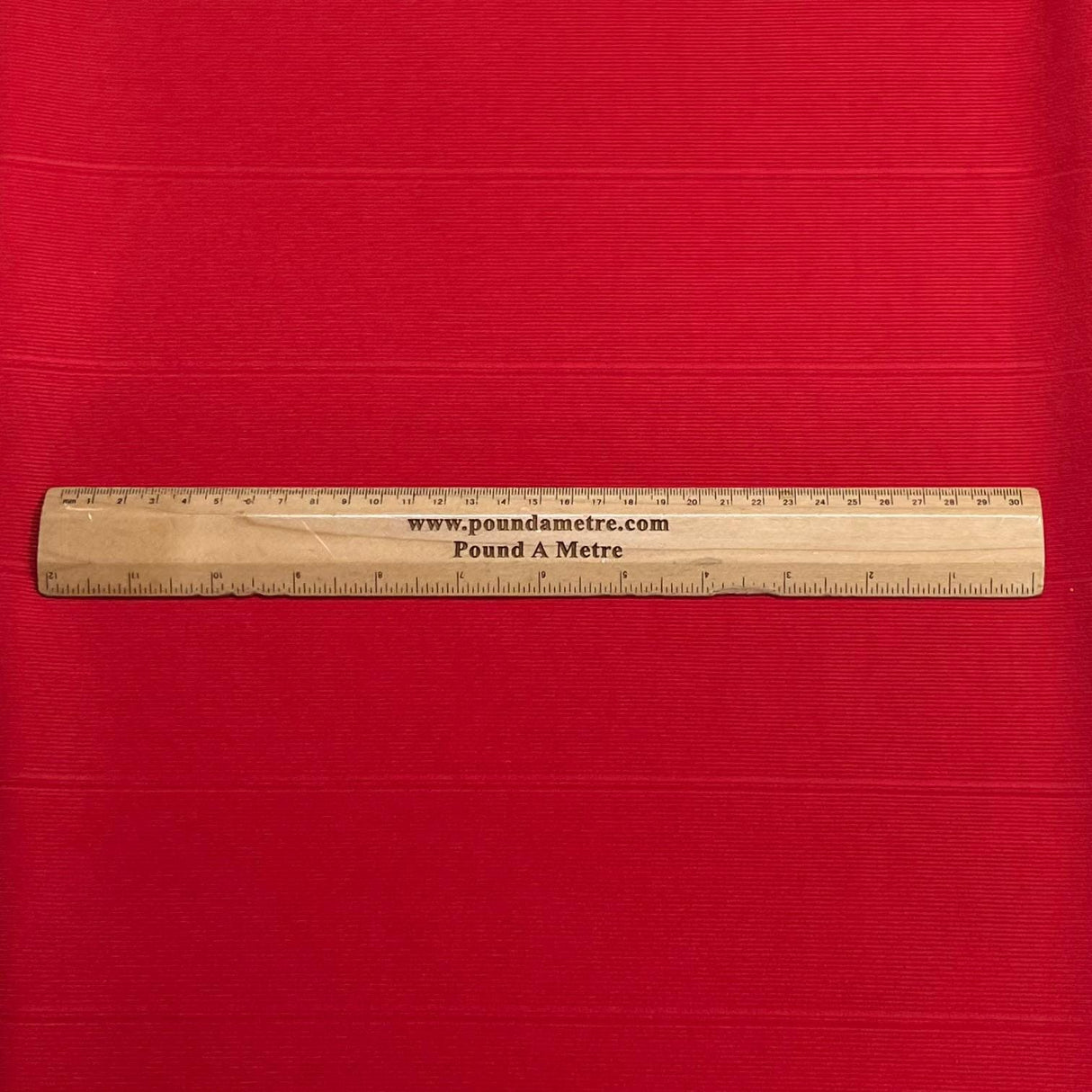 Pound A Metre 3 Metres Luxurious Fine Ribbed Jersey 55” Wide - (Tomato)