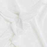 Pound A Metre 3 Metres Luxurious Fine Ribbed Jersey 55” Wide - (White)