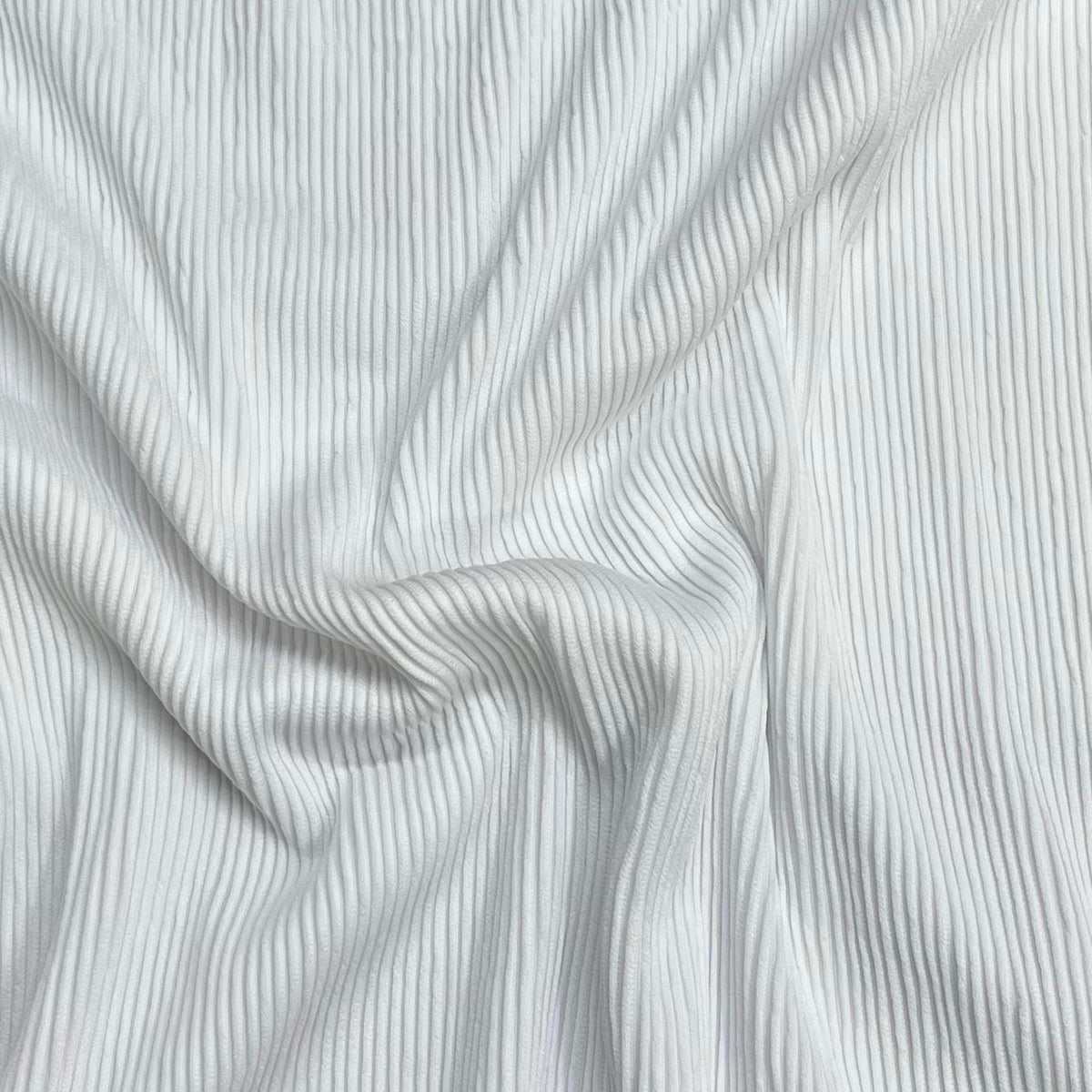 Pound A Metre 3 Metres Luxurious Fine Ribbed Jersey 55” Wide - (White)
