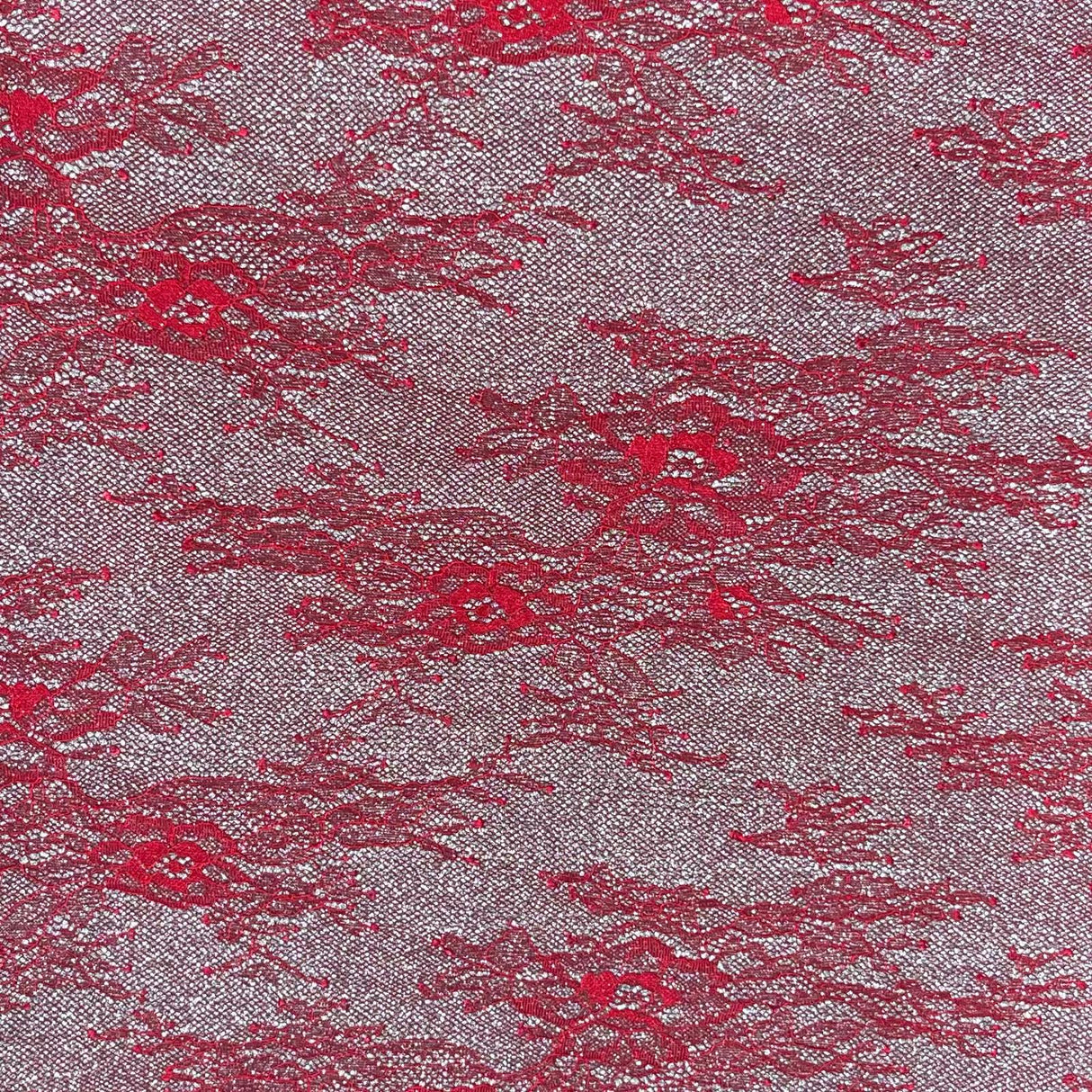 Pound A Metre 3 Metres Luxurious Glitter Lycra Jersey 55" Wide (Flower Glitter)