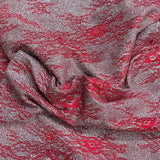Pound A Metre 3 Metres Luxurious Glitter Lycra Jersey 55" Wide (Flower Glitter)