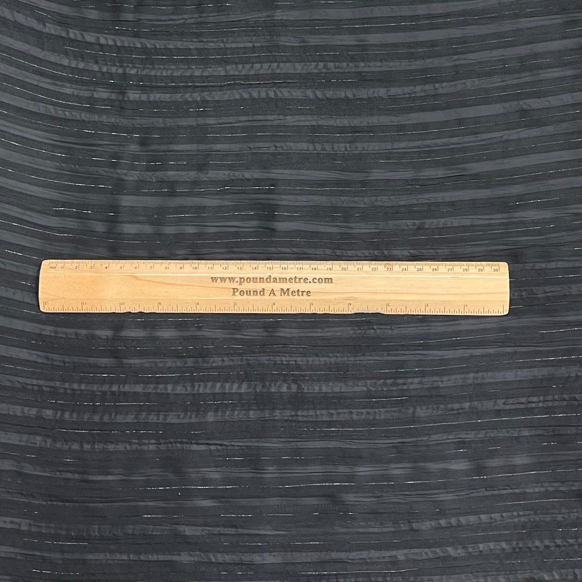 Pound A Metre 3 Metres Luxurious Gold Foil Chiffon – 55" Wide (Black Foil)
