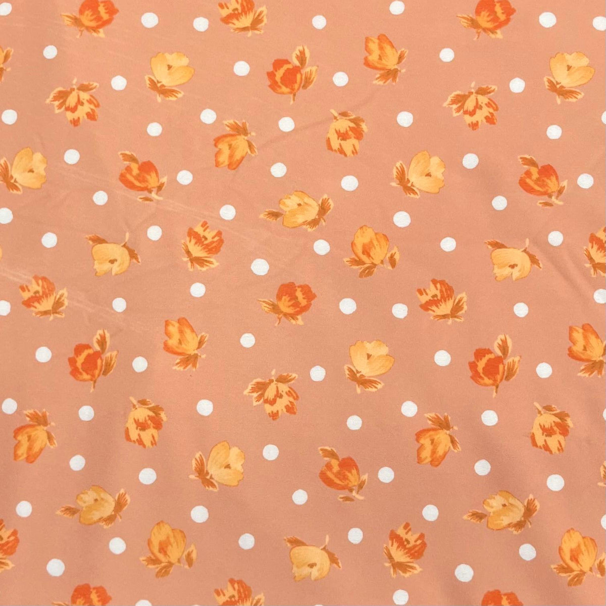 Pound A Metre 3 Metres Luxurious Heavyweight Jersey Fabric – 55" Wide (Peach Garden)