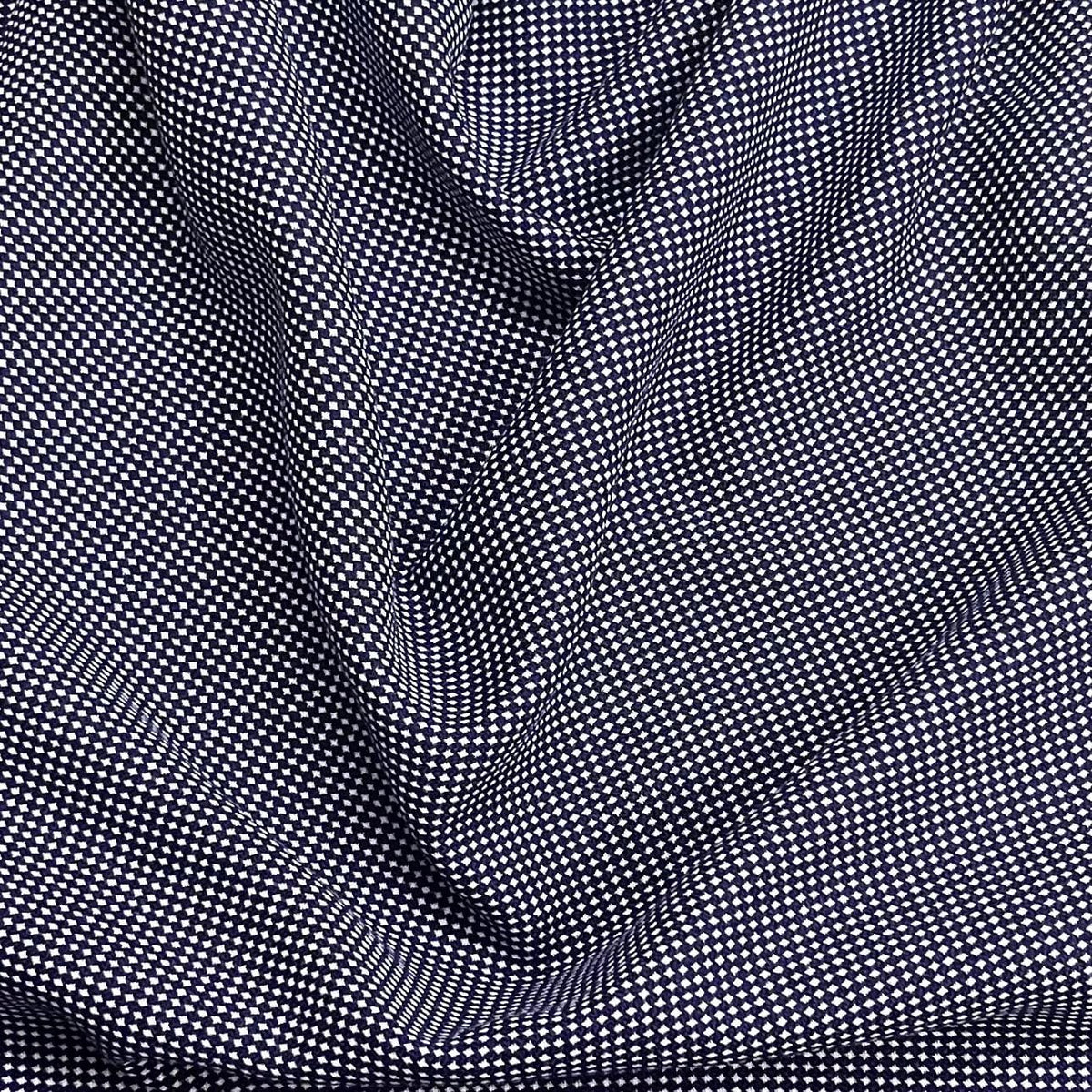 Pound A Metre 3 Metres Luxurious Linen-Look Viscose Fabric 55” Wide (Navy)