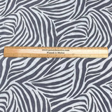 Pound A Metre 3 Metres Luxurious Lycra Jersey 55" Wide (Zebra)