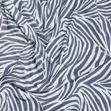 Pound A Metre 3 Metres Luxurious Lycra Jersey 55" Wide (Zebra)