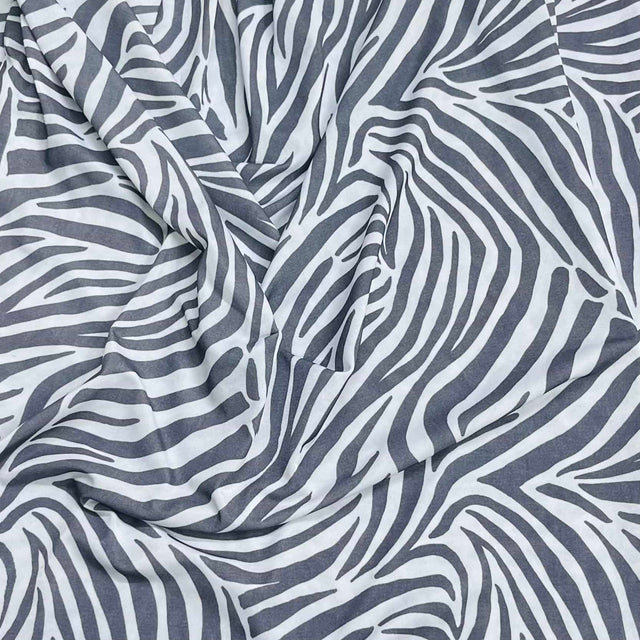 Pound A Metre 3 Metres Luxurious Lycra Jersey 55" Wide (Zebra)