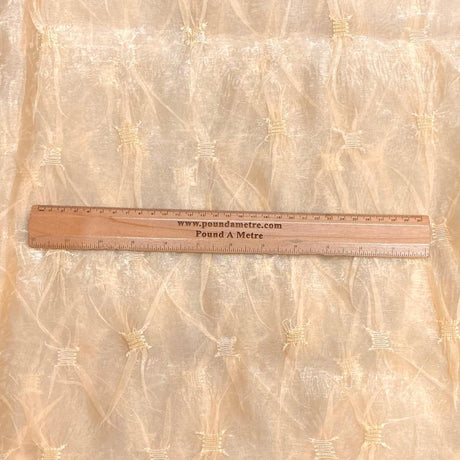 Pound A Metre 3 Metres Luxurious Organza - 55 " Wide  (Gold)
