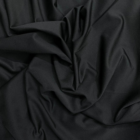Pound A Metre 3 Metres Luxurious Plain Lycra Jersey 55" Wide (Black)