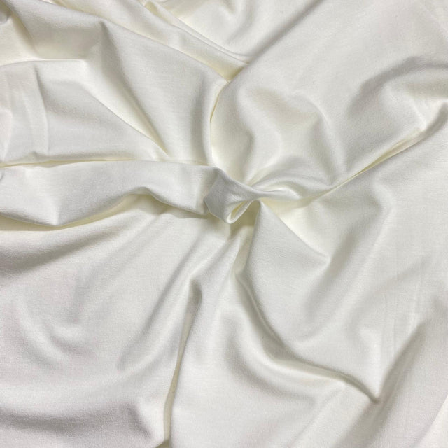 Pound A Metre 3 Metres, Luxurious Plain Soft Jersey - 55" (Cream)
