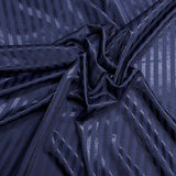 Pound A Metre 3 Metres, Luxurious Plain Soft Jersey - 55" (Navy Lines)
