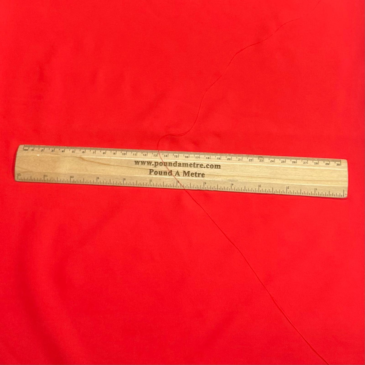 Pound A Metre 3 Metre 3 Metres Luxurious Plain Solara Crepe 45" Wide (Red) (£1)