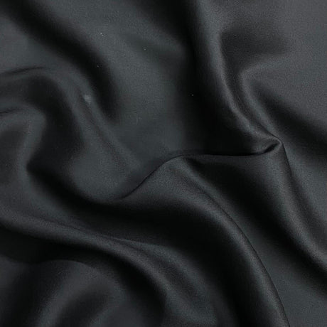 Pound A Metre 3 Metres Luxurious Plain Winter Viscose- 55'' - (Black)