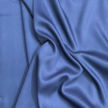 Pound A Metre 3 Metres Luxurious Plain Winter Viscose- 55'' - (Denim Blue)