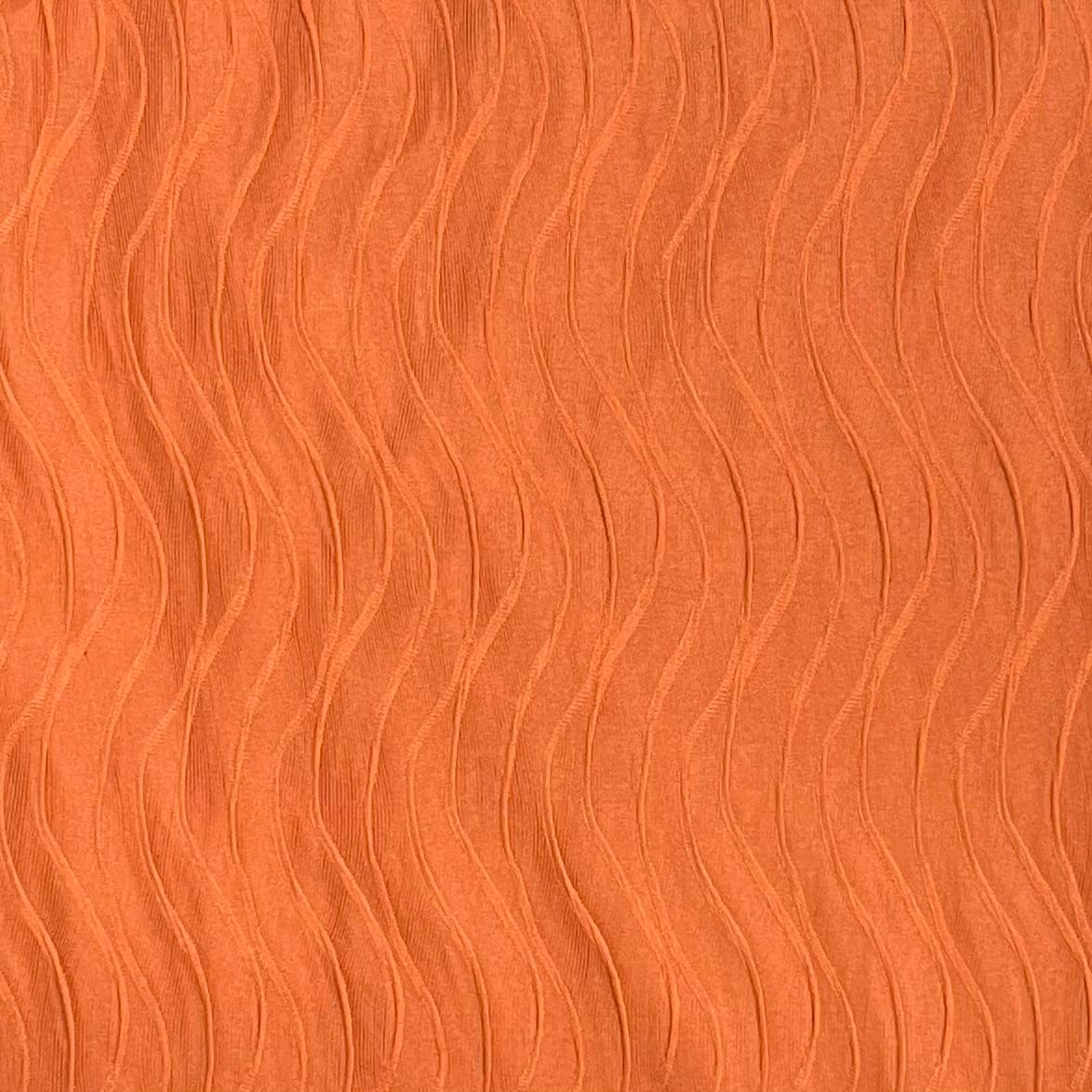 Pound A Metre 3 Metres Luxurious Polyester Crinkle Jersey- 58'' Wide (Rust)