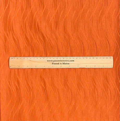 Pound A Metre 3 Metres Luxurious Polyester Crinkle Jersey- 58'' Wide (Rust)