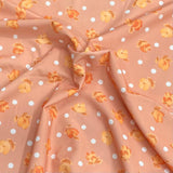 Pound A Metre 3 Metres Luxurious Polyester Jersey- 58'' Wide (Peach Garden)