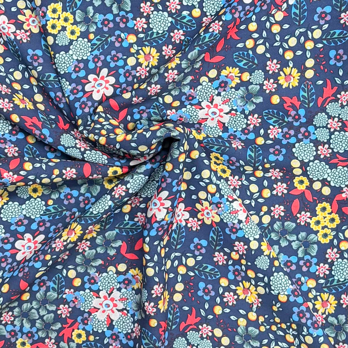 Pound A Metre 3 Metres Luxurious Printed Crepe - 55" Wide (Eden Garden)