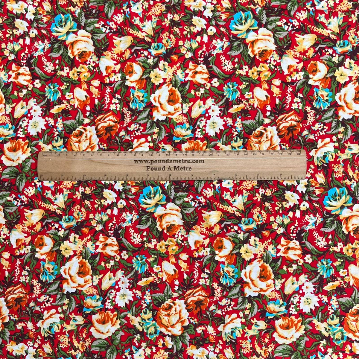 Pound A Metre 3 Metres Luxurious Printed Crepe - 55" Wide (Garden)