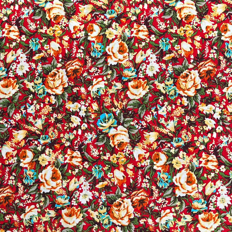Pound A Metre 3 Metres Luxurious Printed Crepe - 55" Wide (Garden)