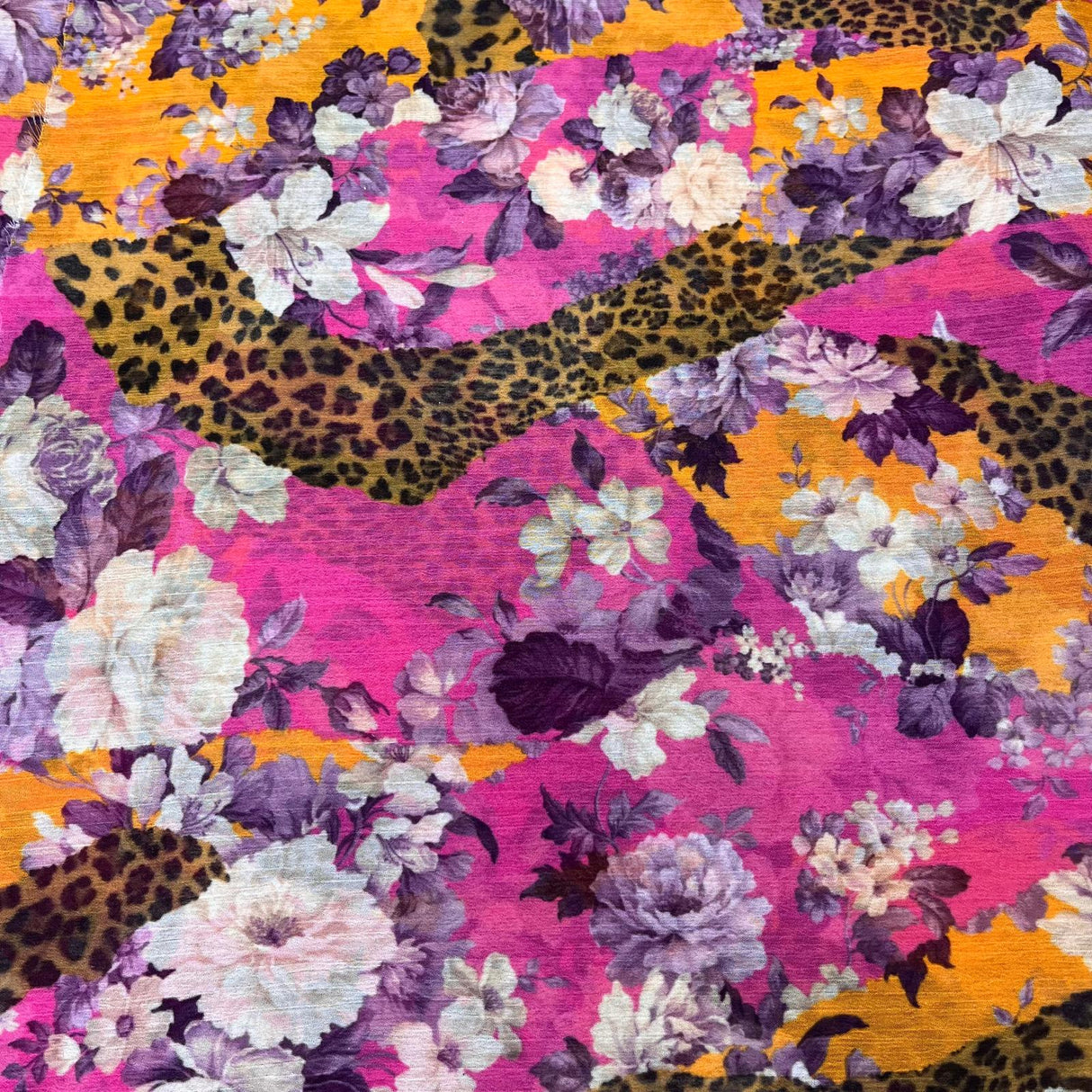 Pound A Metre 3 Metres Luxurious Printed Crepe - 55" Wide (Giraffe)