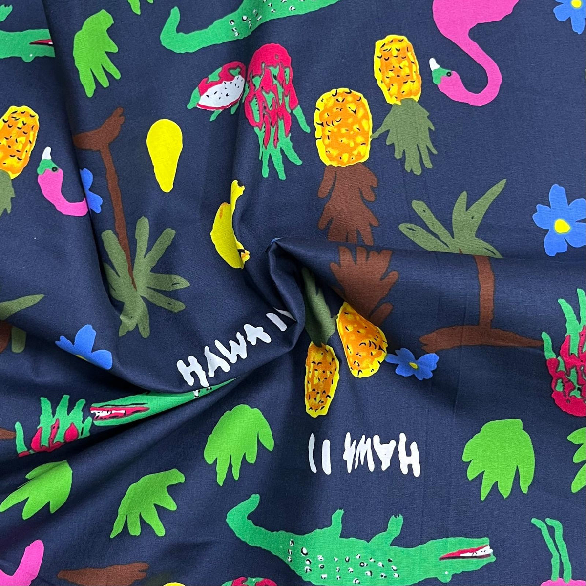 Pound A Metre 3 Metres Luxurious Printed Crepe - 55" Wide (Hawaii)