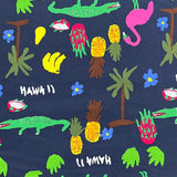 Pound A Metre 3 Metres Luxurious Printed Crepe - 55" Wide (Hawaii)