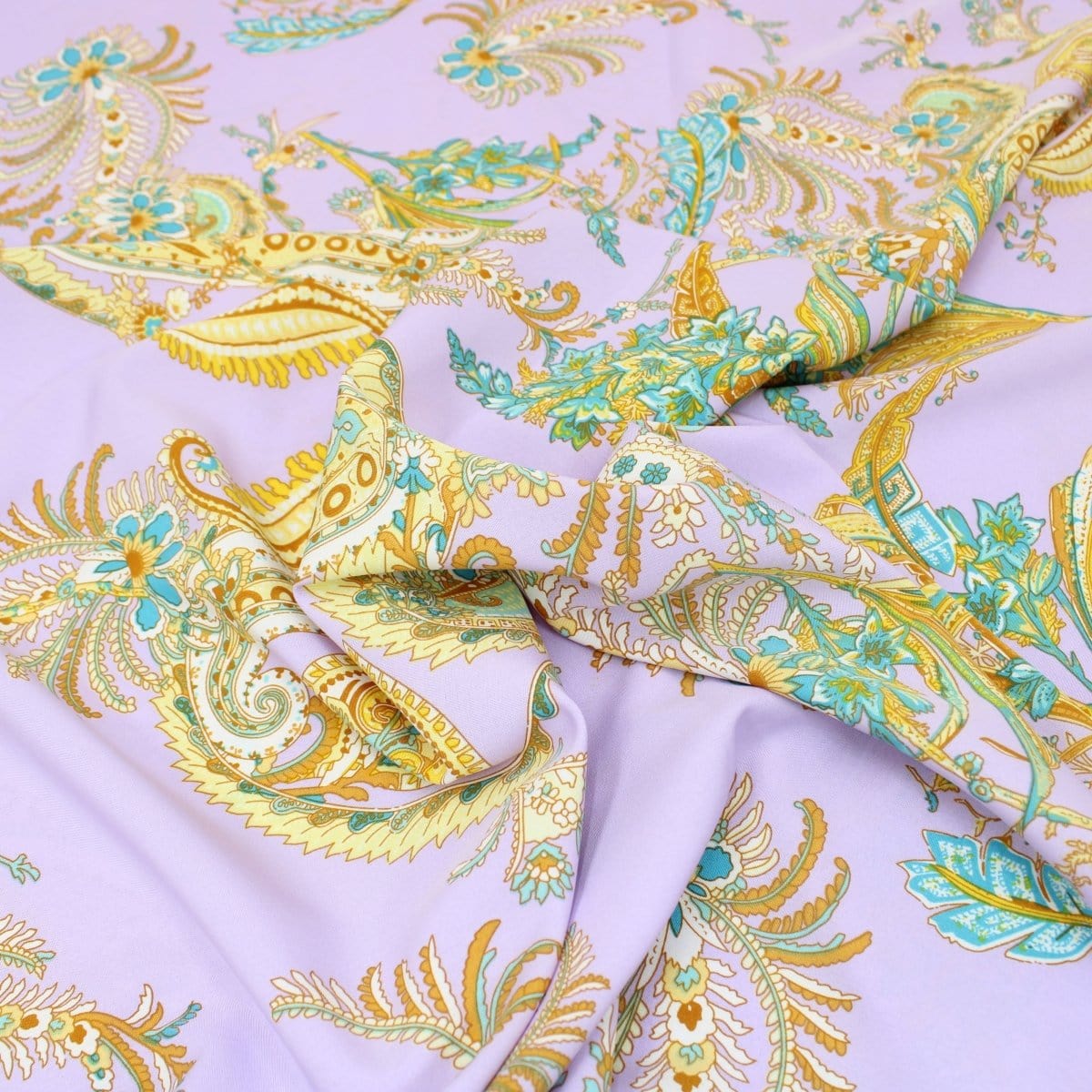 Pound A Metre 3 Metres Luxurious Printed Crepe - 55" Wide (Lilac)