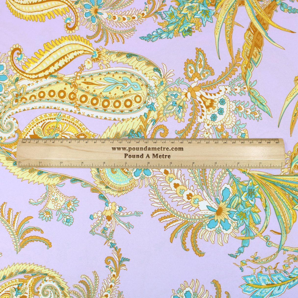Pound A Metre 3 Metres Luxurious Printed Crepe - 55" Wide (Lilac)