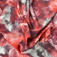 Pound A Metre 3 Metres Luxurious Printed Crepe - 55" Wide (Rose)