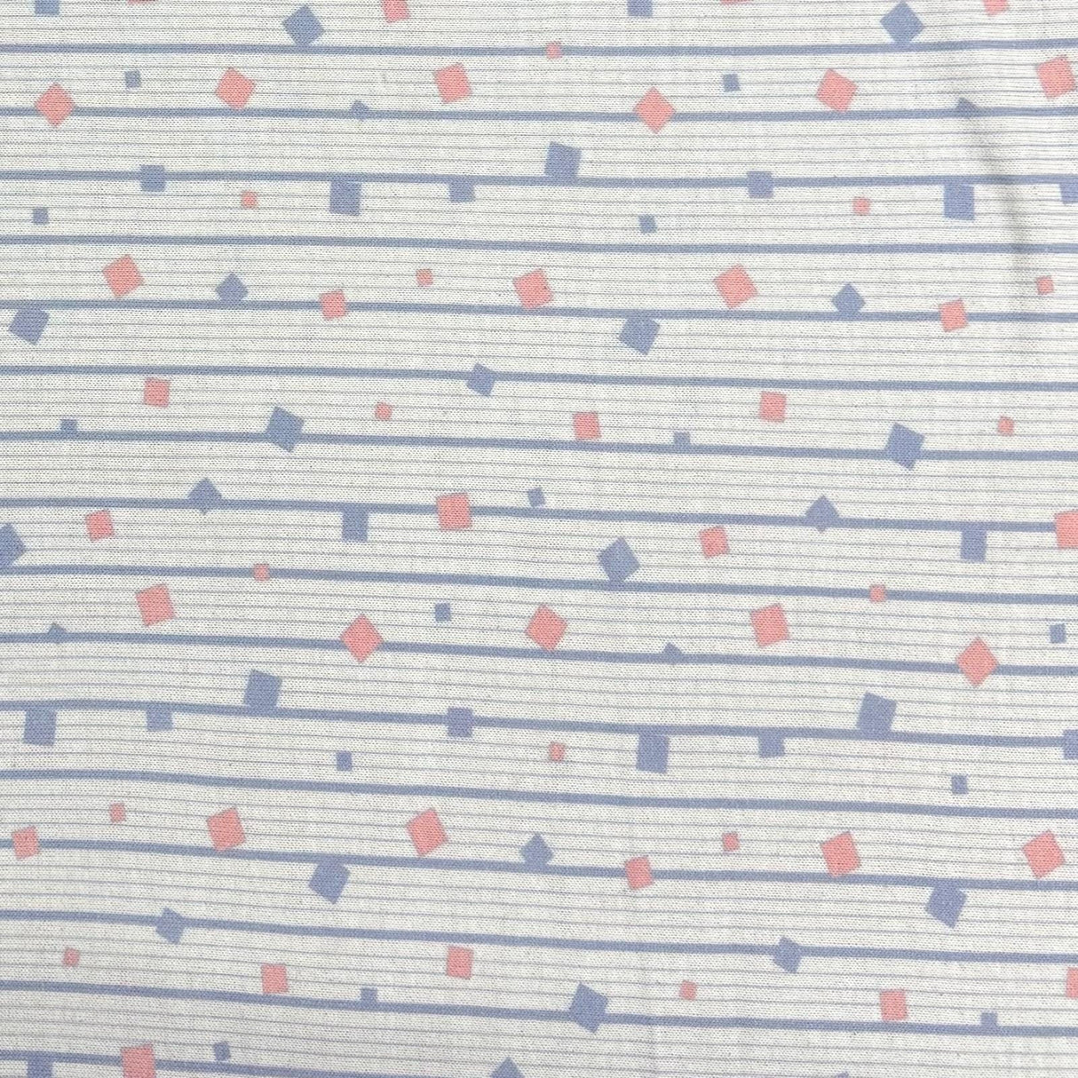 Pound A Metre 3 Metres Luxurious Printed French Terry Jersey 55" Wide (Squares)