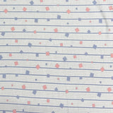 Pound A Metre 3 Metres Luxurious Printed French Terry Jersey 55" Wide (Squares)