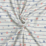 Pound A Metre 3 Metres Luxurious Printed French Terry Jersey 55" Wide (Squares)