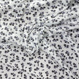 Pound A Metre 3 Metres Luxurious Printed  Lightweight Jersey 55" Wide (Black & White Floral)
