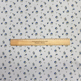 Pound A Metre 3 Metres Luxurious Printed  Lightweight Jersey 55" Wide (Blue & White Floral)