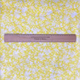 Pound A Metre 3 Metres Luxurious Printed  Lightweight Jersey 55" Wide (Yellow Floral)