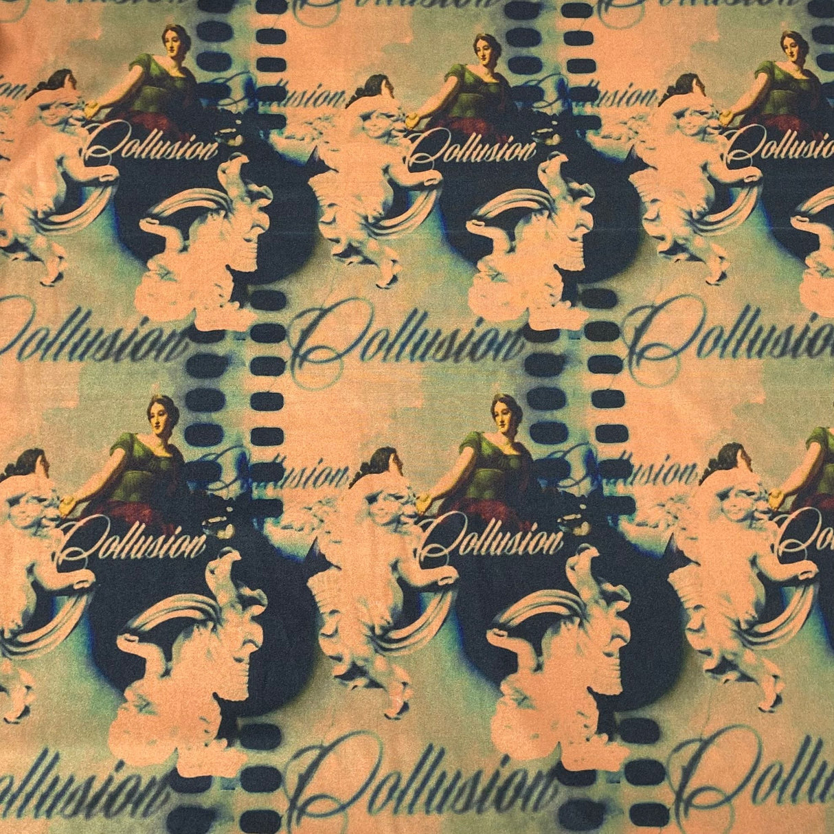 Pound A Metre 3 Metres Luxurious  Printed Lycra Jersey 55" Wide (Art)